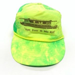 VTG 80s Just You & Me Kid Movie Neon Nylon Hat